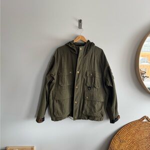 Tommy Hilfiger men’s medium Olive Green Hooded Jacket